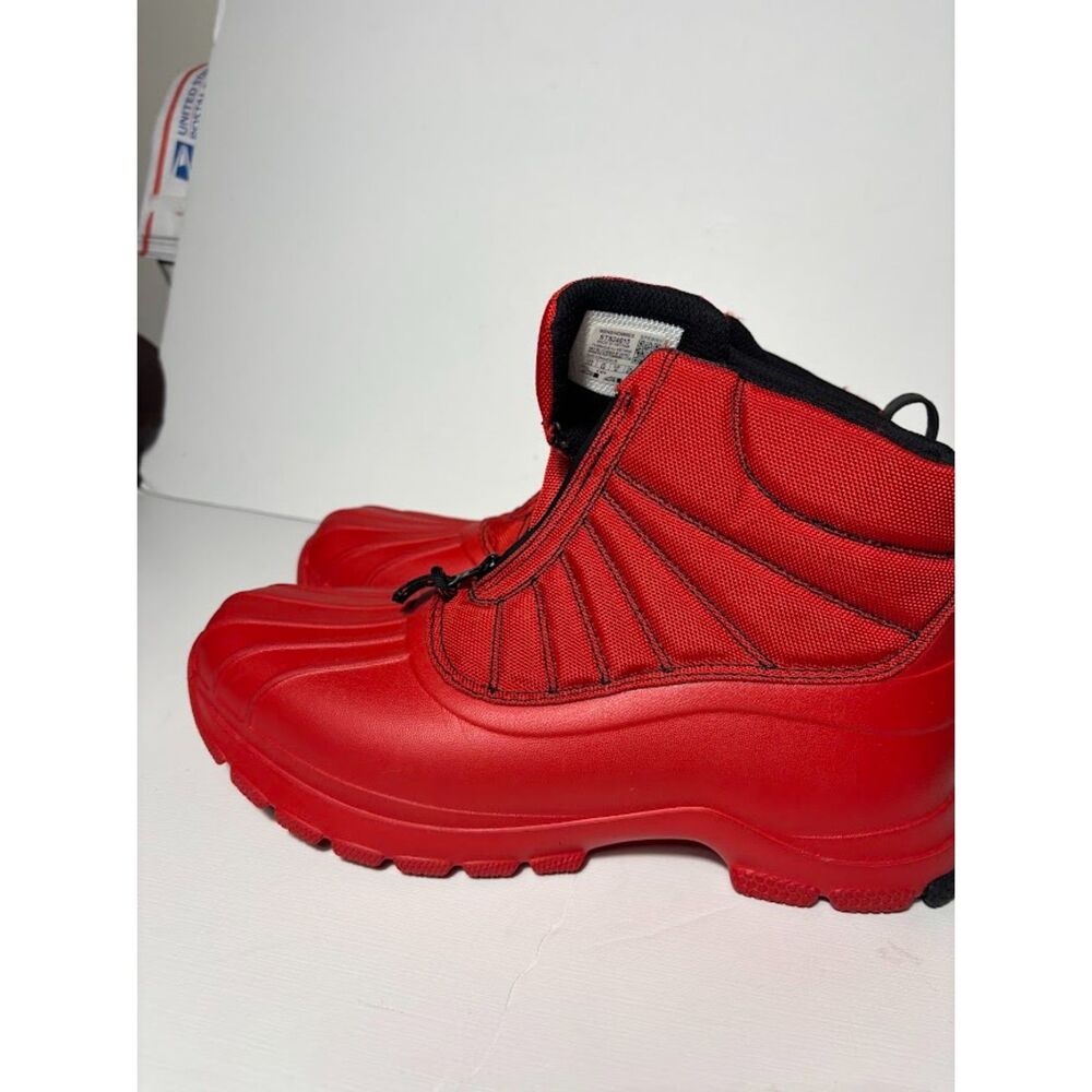 Sperry Mens Duck Float Zip Up Red Rain Boots Styl… - image 7